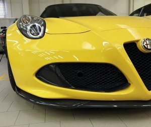 Alfa Romeo 4C Carbon Fiber Front Grille Insert Trim Set 